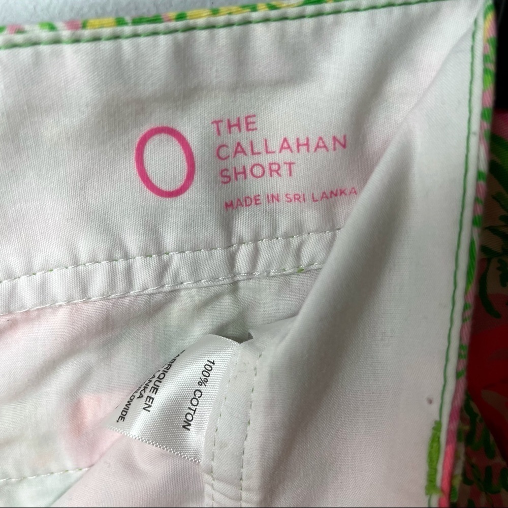 Lilly Pulitzer Hot Wings Callahan Shorts Pink Flamingo Size 0 Resortwear - Picture 9 of 11
